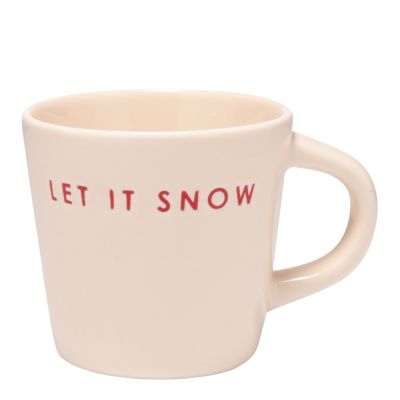 Vondels - Santa's Favorites Espressokuppi Let it snow 8 cl Ecru