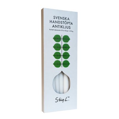 Stig L - Berså Antiikkikynttilä 35 cm 6 kpl Valkoinen