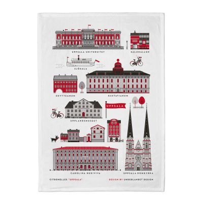 Citronelles - Uppsala Keittiöpyyhe 50x70 cm Punainen