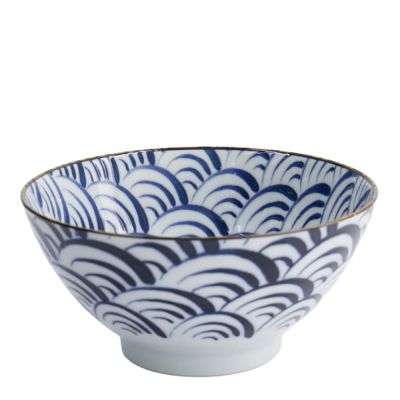 Tokyo Design Studio - Natsu Nami Mixed Kulho 17,8x9,5 cm 1 L Sininen/Valkoinen