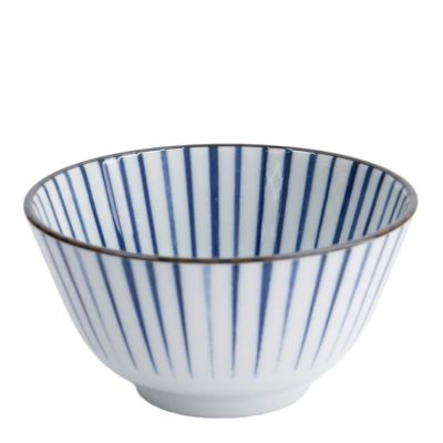 Tokyo Design Studio - Natsu Tokusa Riisikulho 12x6,4 cm 0,35 L Sininen/Valkoinen