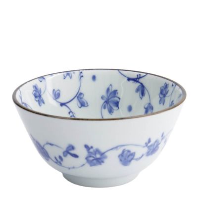 Tokyo Design Studio - Natsu Karakusa Riisikulho 12x6,4 cm 0,35 L Sininen/Valkoinen