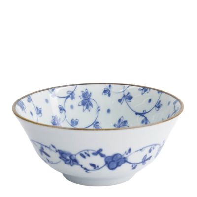 Tokyo Design Studio - Natsu Karakusa Tayo Kulho 15,2x6,7 cm 0,5 L Sininen/Valkoinen