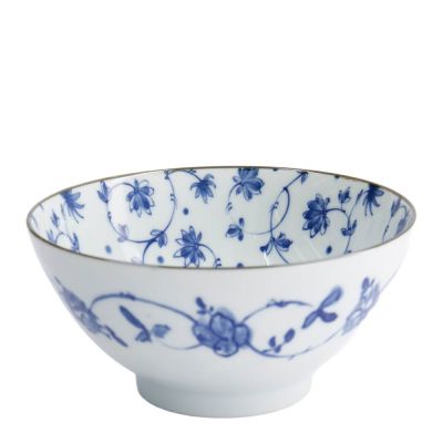 Tokyo Design Studio - Natsu Karakusa Mixed Kulho 17,8x9,5 cm 1 L Sininen/Valkoinen