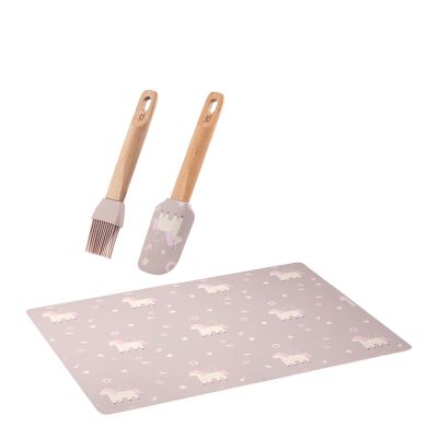 Modern House - Chic Kids Ruoanlaittovälineet 3 osaa Vaaleanpunainen/Valkoinen