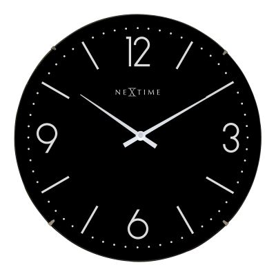 NeXtime - Basic Dome Seinäkello 35 cm Musta