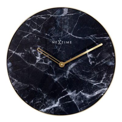 NeXtime - Marble Seinäkello 40 cm Musta