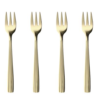 Aida - Raw Cutlery Kakkuhaarukka 18,2 cm 4 kpl Champagne Gold