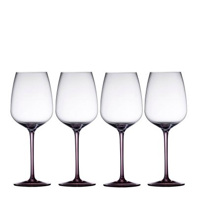 Lyngby Glas - Vienna Viinilasi 50 cl 4 kpl Liila
