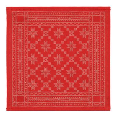 Ekelund - Åttebladrose 330 Lautasliina 35x35 cm Punainen