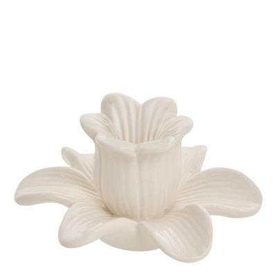 Lene Bjerre - Deanne Kynttilänjalka kukka 5,6 cm Offwhite