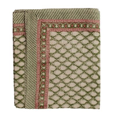 Chamois - Cypress Pellava pöytäliina 150x350 cm Vihreä