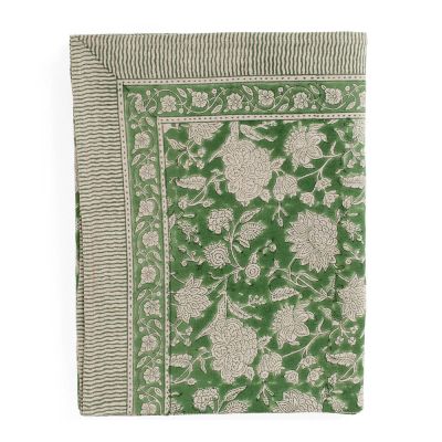 Chamois - Indian Rose Pellava pöytäliina 145x350 cm Vihreä