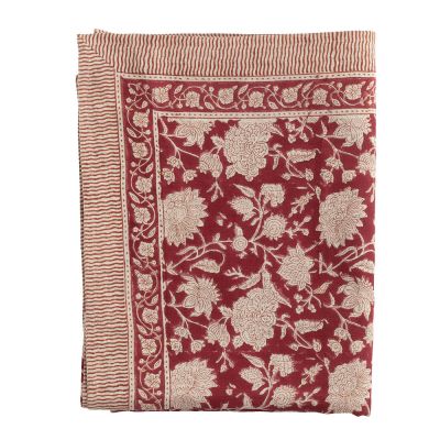 Chamois - Indian Rose Pellava pöytäliina 150x350 cm Punainen
