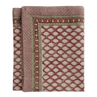 Chamois - Oriental Pellava pöytäliina 150x350 cm Punainen