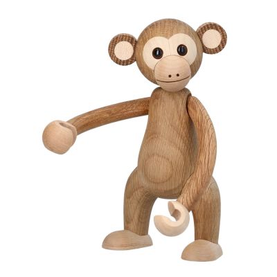 Spring Copenhagen - Funky Monkey Puufiguuri 21 cm Tammi