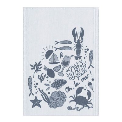 Ekelund - Oh La Mer! 012 Käsipyyhe 35x50 cm Tummansininen