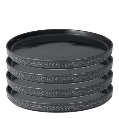 Vargen & Thor - Servisen C Lautanen 25 cm 4 kpl Antrasiitti