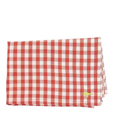 A World of Craft - Maria Keittiöpyyhe 50x70 cm Punainen/Beige