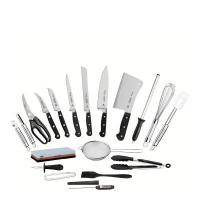 Tramontina - Century Veitsi- ja keittiövälinesetti 20 osaa Musta