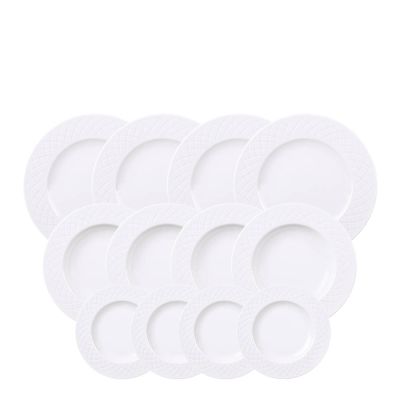 Tramontina - Ingrid Lautassetti 12 osaa / 3 eri kokoa Valkoinen