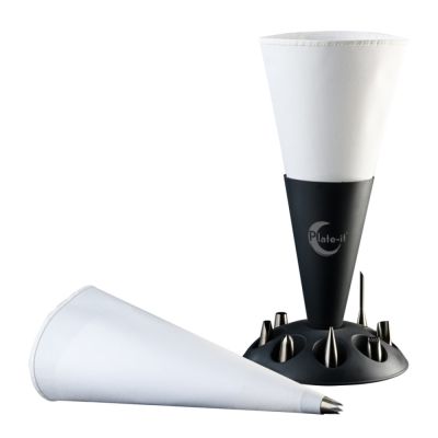 Plate It - Plate It Pursotinpussi ja tyllat 11 kpl Teräs/Valkoinen