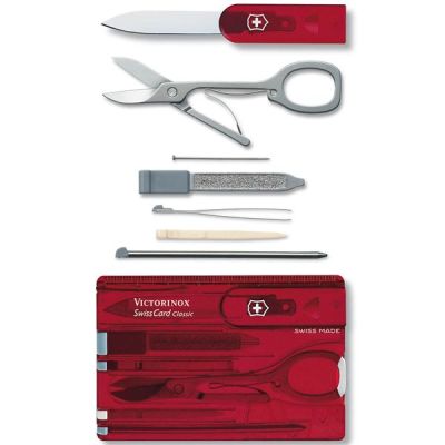 Victorinox - Swiss Card Blister Linkkuveitsi Punainen