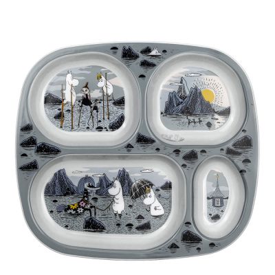 Rätt Start - Muumi Lokerolautanen 25x22,5 cm Luodot ja karit