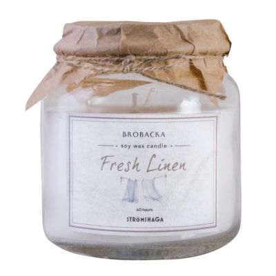 Strömshaga - Brobacka Tuoksukynttilä 10 cm Fresh Linen