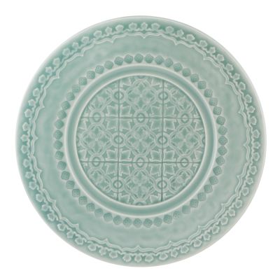 Bordallo Pinheiro - Rua Nova Lautanen 22 cm Aqua sininen