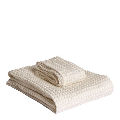 The Organic Company - Big Waffle Lahjasetti: Kylpypyyhe + Käsipyyhe Stone