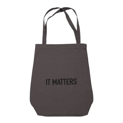 The Organic Company - Kangaskassi 50x35 cm Tummanharmaa