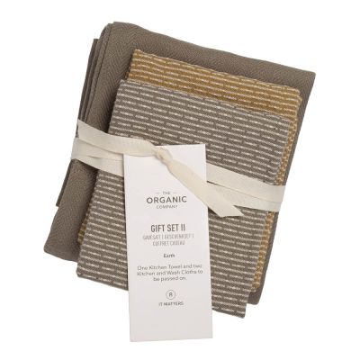 The Organic Company - Lahjapakkaus: Keittiöpyyhe + tiskirätti