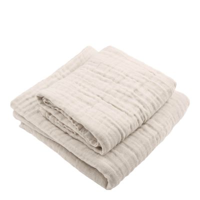 The Organic Company - FINE lahjapakkaus: Kylpypyyhe + Käsipyyhe Stone