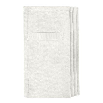 The Organic Company - Puuvillaservetti 20x20 cm 4 kpl Valkoinen