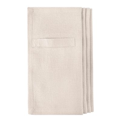 The Organic Company - Puuvillaservetti 20x20 cm 4 kpl Stone