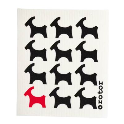 Rotor Design - Tiskirätti 20x17cm Olkipukki Valkoinen