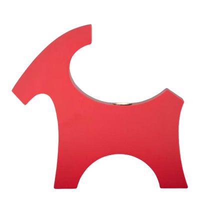 Rotor Design - Kynttilänjalka olkipukki 25x23 cm Punainen