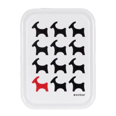 Rotor Design - Tarjotin 27x20cm Olkipukki Valkoinen