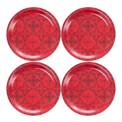 Rotor Design - Lasinalunen 11 cm 4 kpl Lumihiutale Punainen