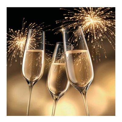 Ambiente - Servetti 33x33 cm 20 kpl Celebration Gold