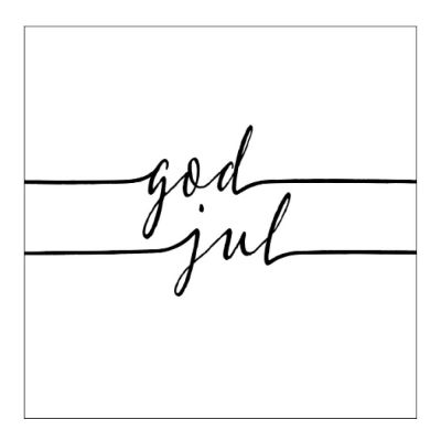 Ambiente - Servetti 33x33 cm 20 kpl God Jul Valkoinen