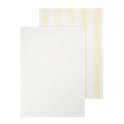 Blomus - Taulo Keittiöpyyhe 70x50 cm 2 kpl Valkoinen/Keltainen