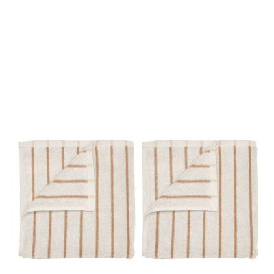 Blomus - Arto Käsipyyhe 50x30 cm 2 kpl Beige/Oranssi