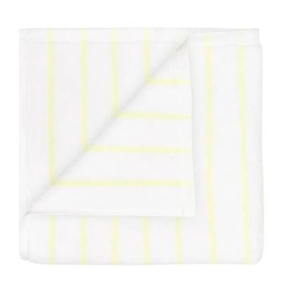 Blomus - Arto Pyyhe 100x50 cm Valkoinen/Keltainen