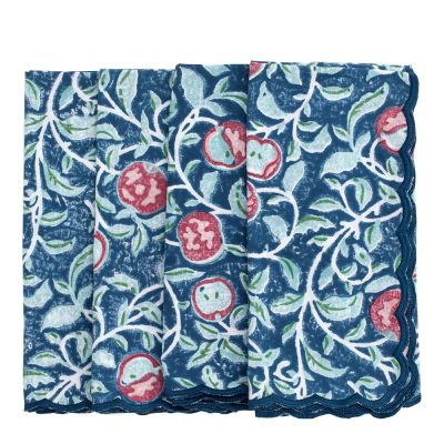 Chamois - Apple Lautasliina scallop 50x50 4 kpl Sininen