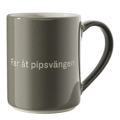 Design House Stockholm - Astrid Lindgren Muki, Far åt pipsvängen! 35 cl Tummanharmaa