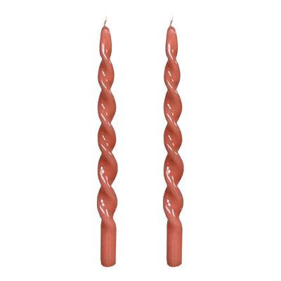 Vio Ljusfabrik - Kierrekynttilä 29 cm 2 kpl Persikka