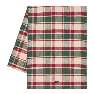 Lexington - Rib Kaitaliina 50x250 cm Vihreä/Punainen/Beige