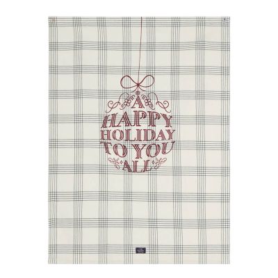 Lexington - Original Keittiöpyyhe Happy Holiday 50x70 cm Valkoinen/Vihreä